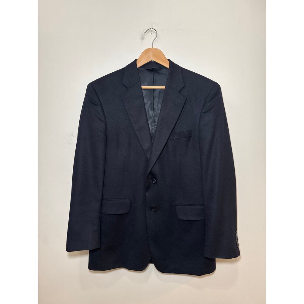 Jos A Bank 40R 100% Cashmere Blazer Jacket Sport Suit Coat Navy Blue Classic